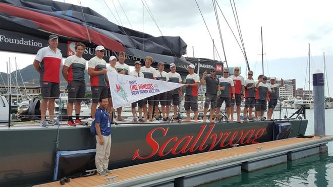 Scallywag celebrates in Hainan - Volvo Hong Kong to Hainan Race © Iris Yang / RHKYC